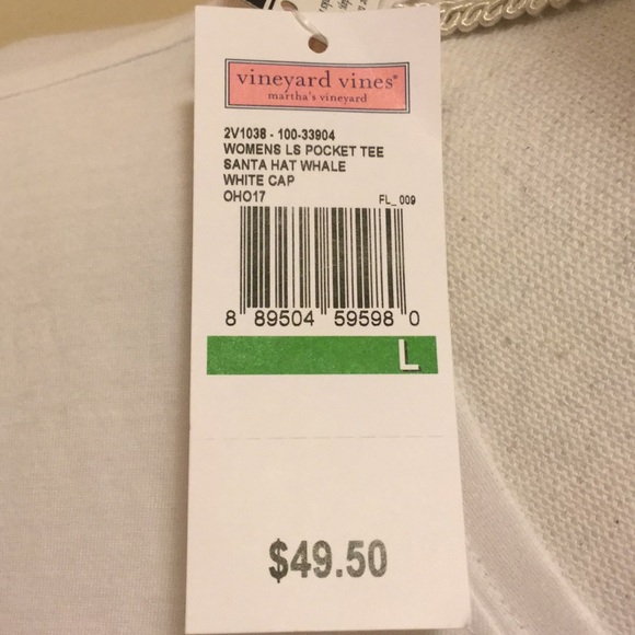 Vineyard Vines Long Sleeved Holiday T Shirt - Picture 4 of 4